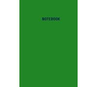 NOTEBOOK: Nproof Vibrant Two-Toned Hardcover 6x11” Lined Journal Notebook with 120 Pages, for Note Taking at Work, Office, Organisation, School, ... Boys, Students, Men, Women. Blue and Green.