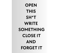 Notebook - Open this...: Creative and Simple | Boldly Slogan | Grey Hard Cover | 100 Checked Pages | School