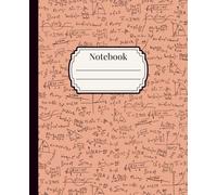Notebook: Orange Math Notebook 120 Pages, 7.25" x 9.5", School Journal, Note Organization; For Students, Teachers, School, Homeschooling, Classroom