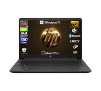 HP 255 G10, AMD Ryzen 3-7320u 4 Core 2.4 Ghz, Computer portatile Notebook Display 15.6" Full HD, Ram 8GB DDR4 256GB SSD, Windows 11 Pro, Pronto all'uso con Libre Office