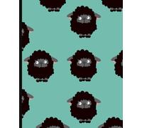 Notebook pecore nere : 120 pagine a righe, 19,05 cm X 23,5cm - taccuino animali