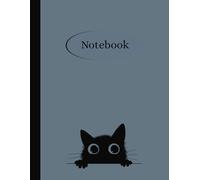 Notebook: Peekaboo Cat Minimal design Notebook/Writing pad. Grey