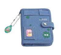 Notebook Per Giornali Portatili - 9.7x13.5x2,7 Cm Mini Di Scrittura, Raccoglitore Di Carta In PVC Di Denim, Organizzatore Di Scrapbook Retrò Con Copertura Sicura | Pianificatore Compatto Per Insegnant