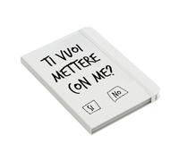 Notebook Personalizzato - ti vuoi mettere con me - diario note appunti (BLU, A5)
