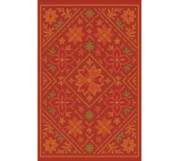 Notebook Phulkari Design | 150 Pages | Traditional Pattern Journal: Kariertes Notizbuch A5