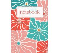 Notebook - Pink and Green Summer Flowers- Softcover - A5