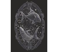 Notebook- Pisces: Zodiac Sign Hardback Journal - 7x10", 200 Pages