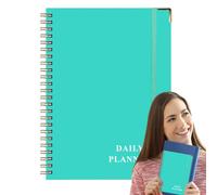 Notebook Planner 2025 - Notebook organizer giornaliero, organizer a, | giornaliera dettagliata con 2025, pratico calendario degli appuntamenti per studenti, uomini d'affar
