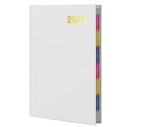 Notebook Planner 2025 - Taccuino di pianificazione giornaliera | Diario aziendale - Notebook universitario portatile A5 con copertina rigida per prendere appunti, calendario 2025 per la scrittura