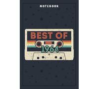 Notebook Planner Best Of 1964 58th Birthday Gifts Cassette Tape Vintage: Planning, Budget, Homeschool,6x9 in , Tax, Goal, Hourly, College, Small Business
