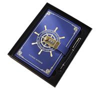 Notebook Protetto Da Password - Agenda Con Lucchetto | Diario Còn Lùcchetto A Combinazione In Pelle, Design Nautico Coņ Lučchetto Ĉon Pàssword Cõn Slot Per Carte E Penna, Pèr Viaggi Iń Ufficio È Scuol