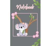 Notebook: Quaderno a righe/Interno con motivi come la copertina/6 x 9 (15,24 x 22,86 cm)/100 pagine/copertina koala, lucida.