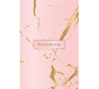 Notebook: Quaderno per appunti 108 pagine a righe 6x9 || Soft Cover || Marmo Rosa & Oro