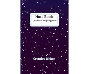 Notebook. Quaderno per gli appunti. Piano settimanale e annuale. Linea elegante per un regalo super fashion. Notte blu con cielo stellato.: Idea ... e speciale, indimenticabile e originale.