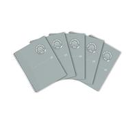 Notebook resistente Oxford Origin A4+ linea 70 fogli 90g grigio vestito da 5