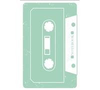 Notebook Retro Cassette | book for all children of the 80s and 90s cassette recorder | 6x9, 120 pages, lined blue: Diary in vintage cassette motif for notes, thoughts and other entries, walkman
