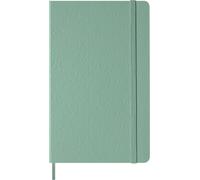 Moleskine Classic Notebook, Taccuino a Righe con Copertina Rigida e Chiusura Elastica, Colore Verde Salvia, Formato Large 13 x 21 cm
