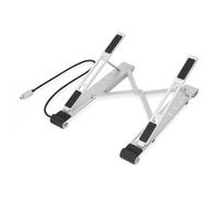 Notebook Riser with 5 Port USB 3.0 Hub PD Charging, silver