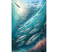Notebook: Ruled Notebook - School of sea fish, colorful illustration, paint style - 120 Pages - Large (6 x 9"): Colorful illustration, paint style, ... Journal for Friends, Girls, Teens, and Women
