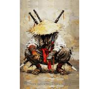 NOTEBOOK: Samurai Resting Palette Knife: Matte Cover | 200 Lined Pages | Martial Arts Art Journal for Notes, Journaling & Creativity