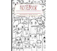 Notebook | Silly Faces | Black and White | Color the Covers