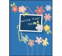 Notebook, Simple Line, Ruled with Field, Flowers, Paperback