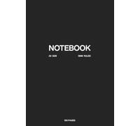 Notebook Simple Minimalist A5 Size Black Journal: 150 Pages | 5mm Ruled | For Students, College, and Office Use