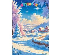 Notebook: Snowflakes and Ice Winter Holidays Journal Diary, 6 x 9 inches, 120 pages, Lined