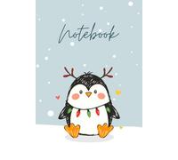 Notebook: Snowy Chubby Penguin Christmas | Wide Ruled | 6" x 9" | 120 Pages | Ideal for Holiday Notes & Memories