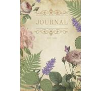 Notebook , Soft cover: pastel watercolour flowers notebook , 120 page lined 6"x9