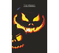 Notebook - Spooky Aesthetic Pumpkin Journal With Wraparound High Contrast Real Jack-O’-Lantern Photography Cover: 100 6 x 9 pages for writing. Dark and moody book for note-taking, and creative ideas