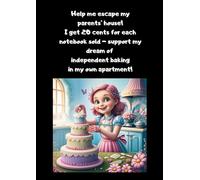 Notebook squared grid 100-sheet, 200 pages, squared paper, format A4, glossy cover, make my dream come true, independent baking