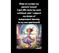 Notebook squared grid 100-sheet, 200 pages, squared paper, format A5, glossy cover, make my dream come true, independent dancing