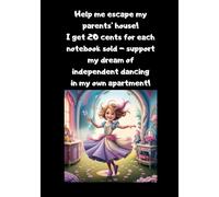 Notebook squared grid 50-sheet, 100 pages, squared paper, format A5, glossy cover, make my dream come true, independent dancing