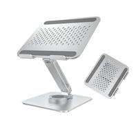 Notebook Stand Per La Scrivania | Supporto Per Computer Ergonomico Pieghevole | Lega Di Alluminio 'albero Rotante | Si Adatta A Taccuini Da 10 A 17 Pollici | Per Laptop Portatile Per Ufficio