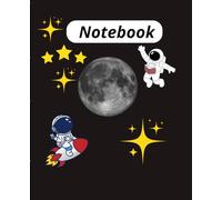 Notebook: Subtitle: Aesthetic Astronaut Moon Galaxy Journal: 100 Lined Pages, Cool Space Theme Stationery for School, Teens, and Gifting