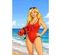 Notebook Sunny Beach Lifeguard: A Bright Cartoon Coloring Book for Relaxation and Fun