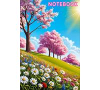 Notebook: Sunshine and Daisy Flowers Cheerful Summer Journal Diary, 6 x 9 inches, 120 pages, Graph (4 squares per inch)