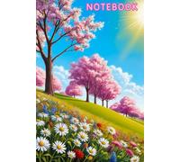 Notebook: Sunshine and Daisy Flowers Cheerful Summer Journal Diary, 6 x 9 inches, 120 pages, Graph (4 squares per inch)