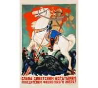 Notebook - Taccuino Storico "Gloria agli Eroi Sovietici": Quaderno a Righe A5 con Copertina Poster Propaganda Antifascista, 120 Pagine, Ideale per Appunti, Storia e Collezionismo