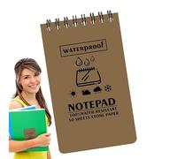 Notebook tascabile impermeabile - Blocco note di viaggio a, diario del campo tattico | Pad di scrittura per tutte le stagioni con design in alto, libro di memo compatto per escursioni, preliev