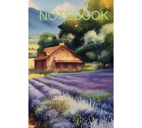 NOTEBOOK: The cover is in the shape of a lavender field.