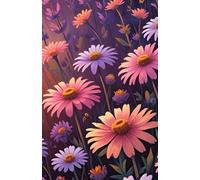 Notebook: "The Magic of Flowers at Sunset"