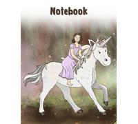 Notebook: The Magical Adventures of Lucy and Dazzle - 110page plain lined notepad: Horse themed lined notebook: Unicorn Themed Journal