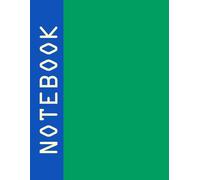 Notebook: The Minimalist Desk Folio: Large 8.5" x 11" Color Block Journal | 120 Pages | For College, Office, and Creative Professionals