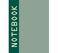 Notebook: The Minimalist Desk Folio: Large 8.5" x 11" Color Block Journal | 120 Pages | For College, Office, and Creative Professionals