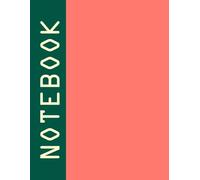 Notebook: The Minimalist Desk Folio: Large 8.5" x 11" Color Block Journal | 120 Pages | For College, Office, and Creative Professionals