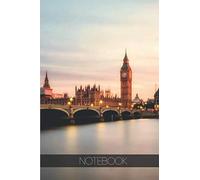 Notebook - Travel Journal - 110 pages: London, England - Big ben Westminster