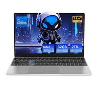 2025 Laptop 15.6 pollici 32GB Ram DDR4 2048GB SSD Windows 11 Notebook Pc Gamer Intel N5095 Computer silvery 16GB 1024GB