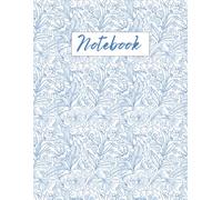 Notebook: Vintage Blue Floral Lined Journal: 120 Pages for Writing, Journaling, and Note Taking | Classic Chinoiserie Toile Botanicals Cover Design | College Ruled Aesthetic Composition Book